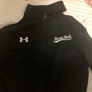 Texas Tech Black Under Armour Zip Up - Medium